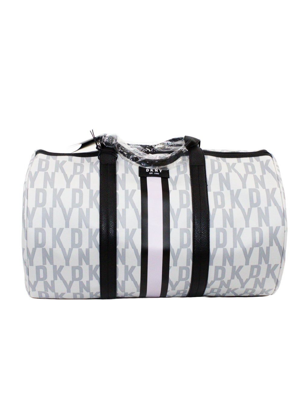 buy-dkny-signature-stripe-2-0-duffle-bags-for-unisex-ultra-lightweight-travel-sports-gym-duffle-bags-color-lt-grey-mauve_xbe