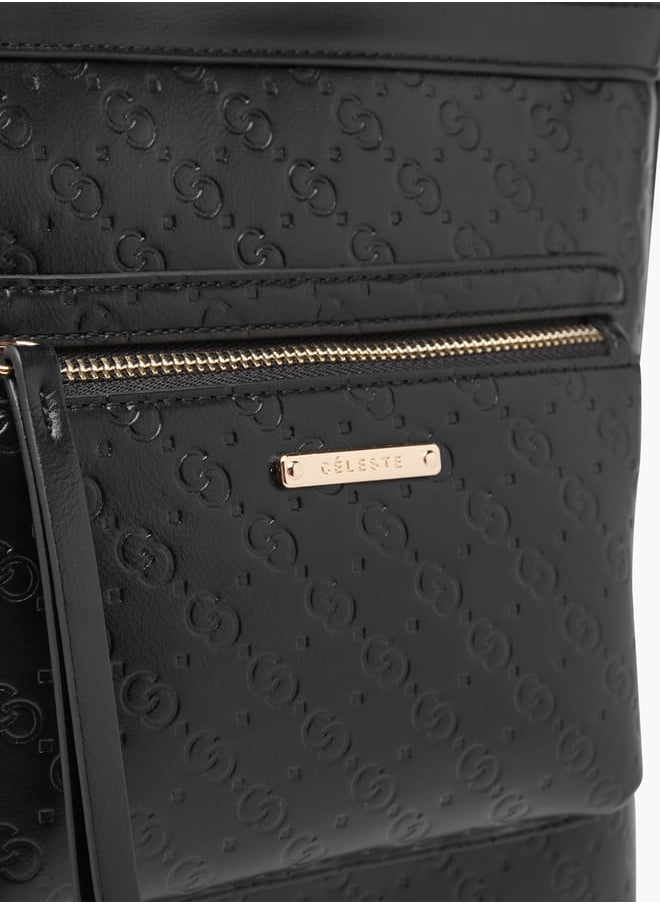 buy-celeste-women-monogram-embossed-crossbody-bag-with-adjustable-strap_yhb