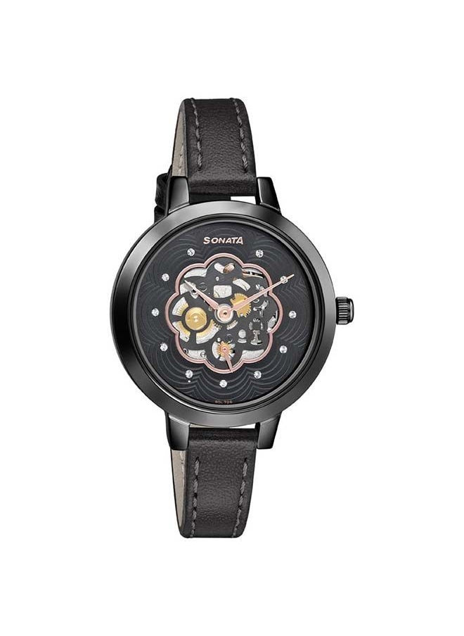 buy-sonata-round-shape-leather-band-chronograph-wrist-watch-8141nl04-32-mm-black_bze