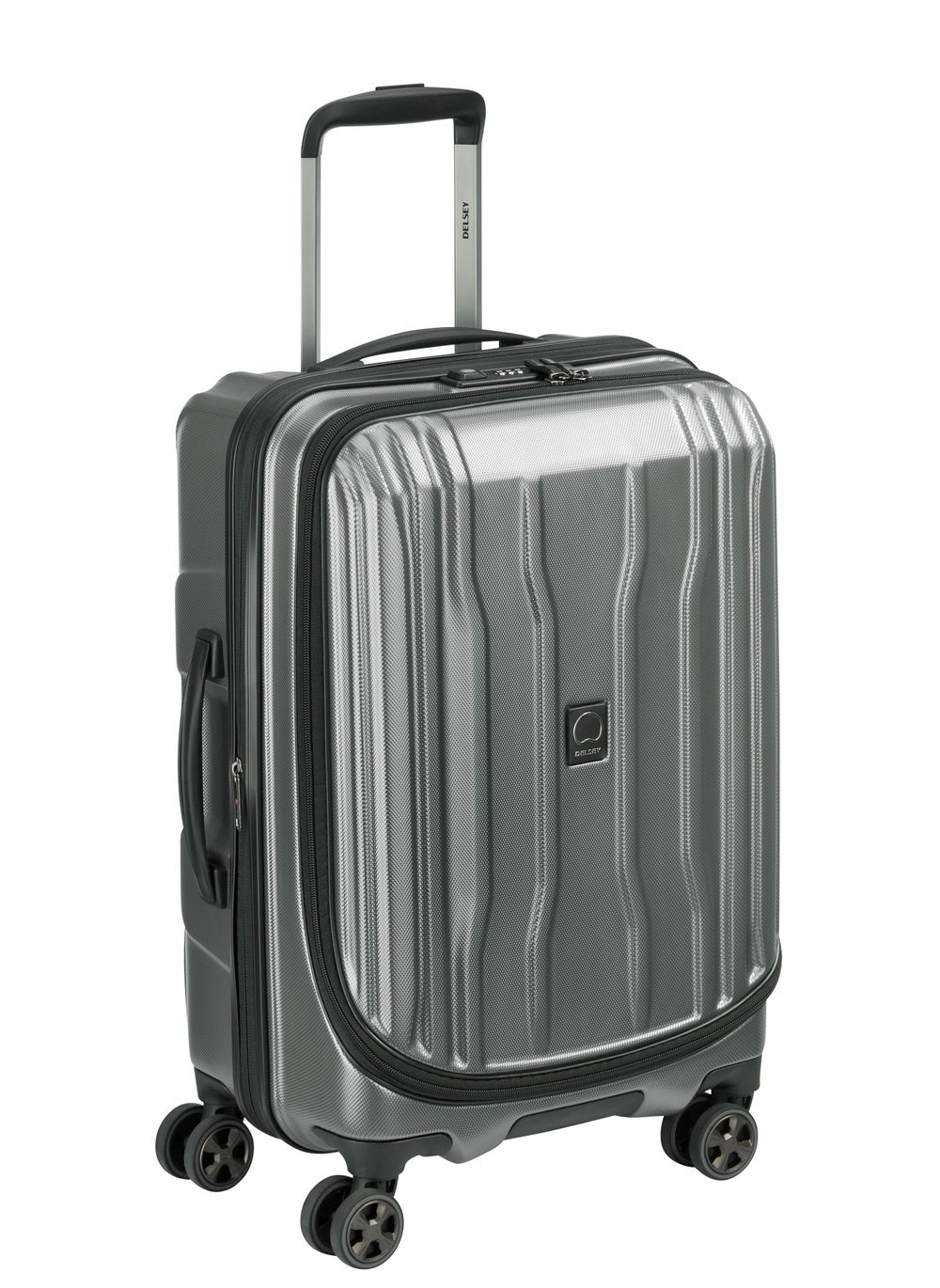 buy-delsey-paris-cruise-58cm-hardcase-4-double-wheel-cabin-luggage-trolley-platinum_rgp
