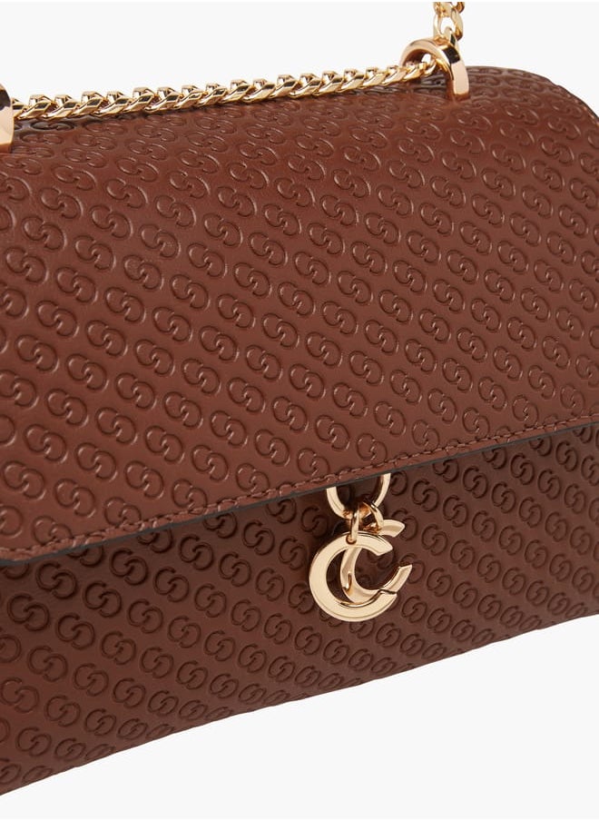 buy-celeste-women-monogram-embossed-crossbody-bag-with-button-closure-and-chain-strap_a5e