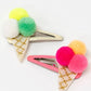 Meri Meri Pompom Ice Cream Hair Clips