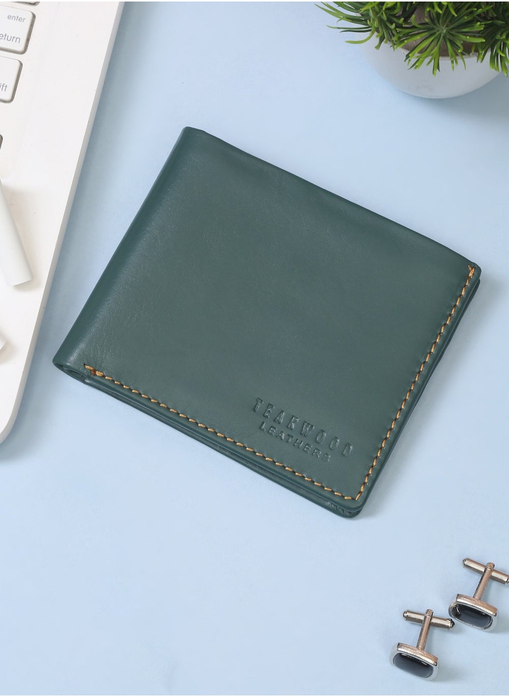 buy-teakwood-genuine-leather-rfid-two-fold-green-wallet-men_8su