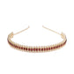 Gold-Toned Red Kundan Elegance Hairband