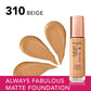 Bourjois Always Fabulous 24HR 310 Beige Foundation, 30ml