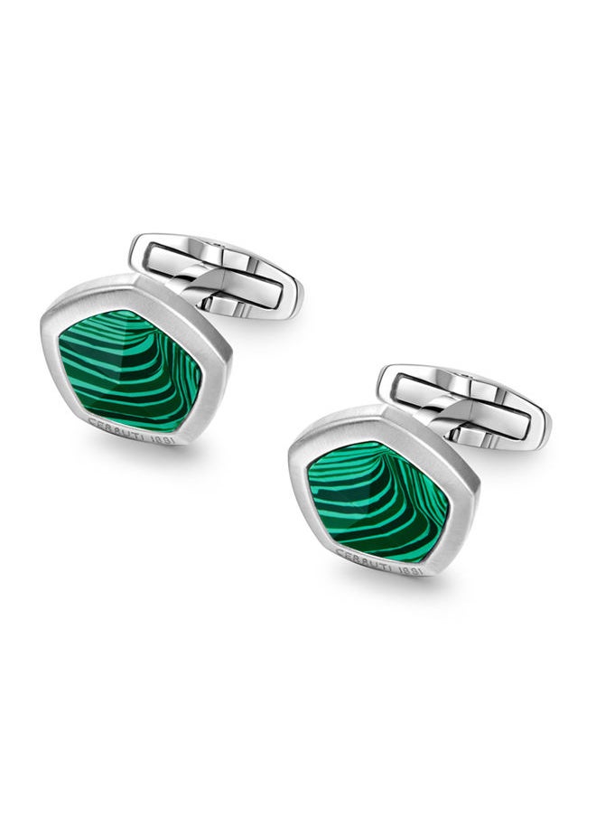 buy-cerruti-1881-polygone-malachite-green-and-silver-cufflinks-for-men_n4b
