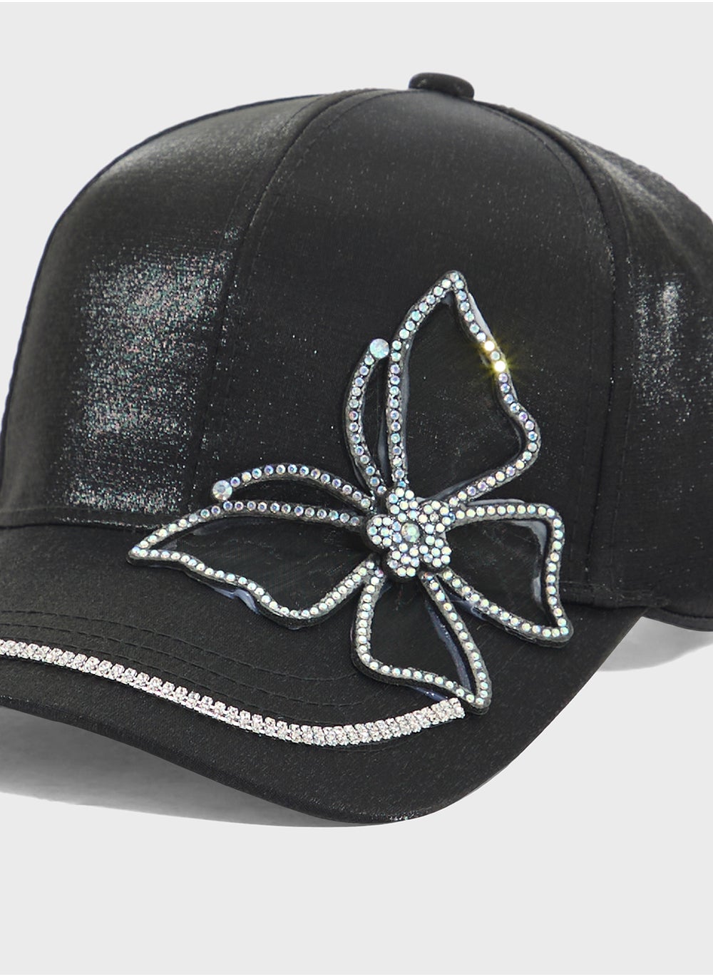 buy-ginger-embellished-butterfly-curve-peak-cap_1bw