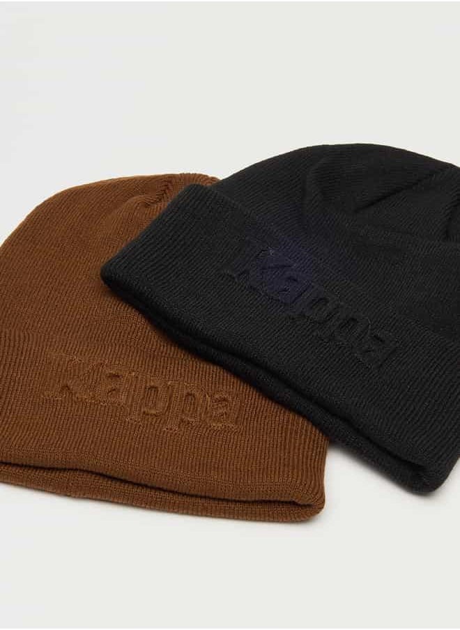 buy-kappa-set-of-2-kappa-logo-textured-beanie-cap_9qc