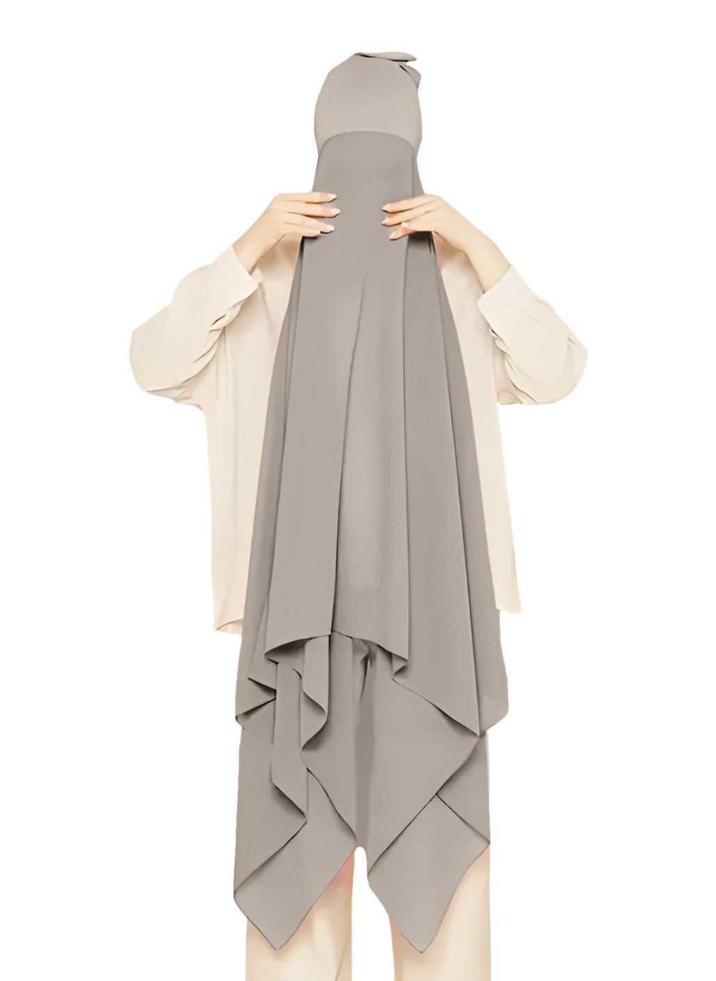 buy-nukhbaa-instant-hijab-wrap-pullover-head-scarf-with-tube-undercap-dark-gray-color-hijab-hc3_v80