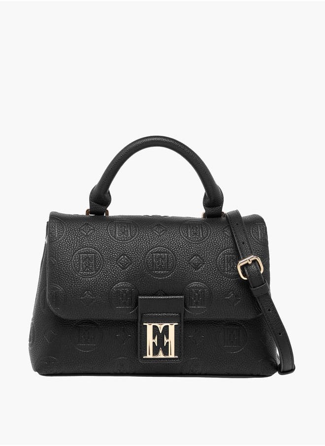 buy-elle-women-monogram-embossed-satchel-bag-with-top-handle-and-detachable-strap_jkb