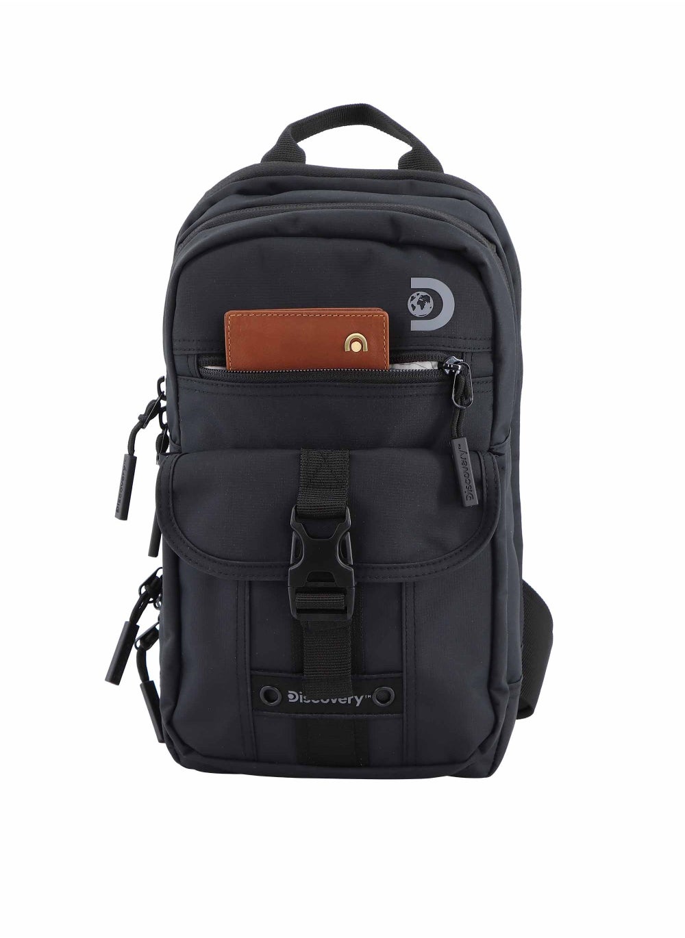 buy-discovery-discovery-shield-rpet-polyester-sling-cross-bag-black-durable-lightweight-tablet-protective-outdoor-business-college-casual-cross-body-bag-with-multi-compartment-rfid-pocket_kon