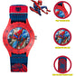 buy-disney-disney-marvel-spiderman-blue-canvas-strap-boys-watch-spd3495arg_tcc