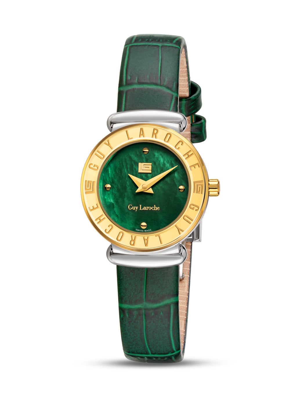 buy-guy-laroche-betty-watch-for-women-with-green-genuine-leather-strap-25-mm-5-atm_k6o
