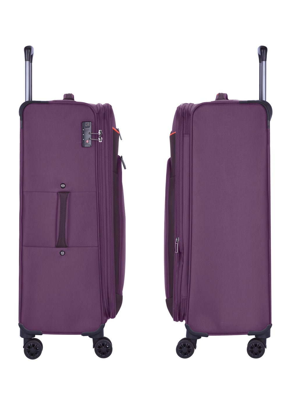 buy-eminent-expandable-luggage-trolley-bag-soft-suitcase-for-unisex-travel-polyester-shell-lightweight-with-tsa-lock-double-spinner-wheels-e765sz-medium-checked-24-inch-purple_uox