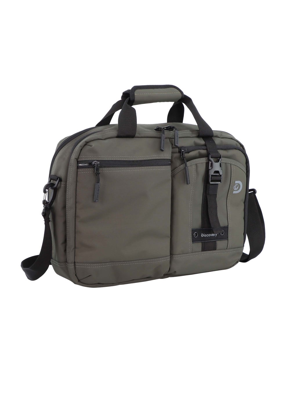 buy-discovery-discovery-shield-rpet-polyester-briefcase-khaki-durable-water-resistant-lightweight-laptop-bag-messenger-bag-for-office-business-travel-college_zhf