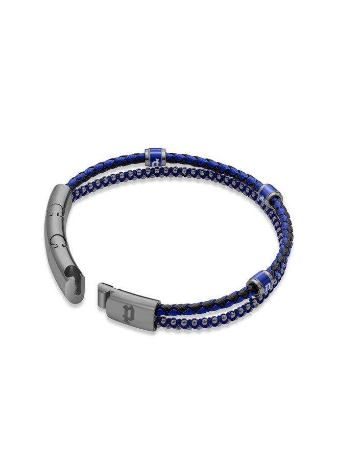 buy-police-twinrow-braceletdouble-row-ion-plated-blue-leather-and-cord-with-grey-metal-p-logobold-and-iconic-men-s-style_ulk
