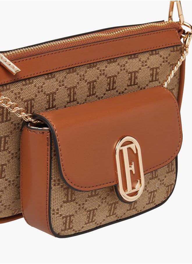 buy-elle-women-monogram-jacquard-textured-crossbody-bag-with-adjustable-strap_yv2