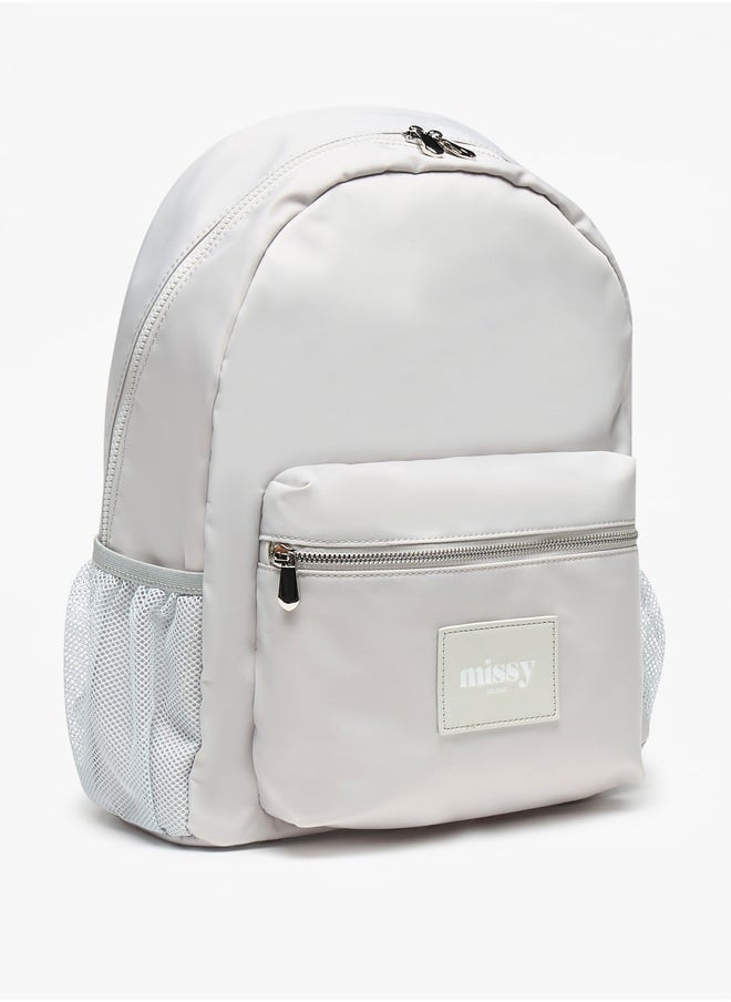 buy-missy-missy-logo-applique-backpack-with-adjustable-straps-and-zip-closure-31x40x13-cm_idt
