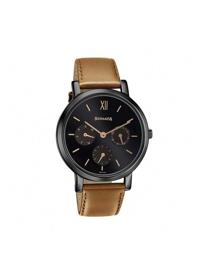 buy-sonata-round-shape-leather-band-chronograph-wrist-watch-8164nl03-36mm-tan_ye4