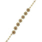 Elegant Heart Flowers Kundan Beaded Mathapatti Bridal Piece