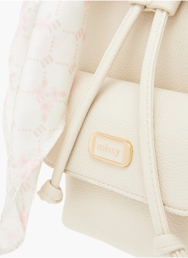 buy-missy-womens-missy-textured-backpack-with-adjustable-straps-and-scarf-accent_w15