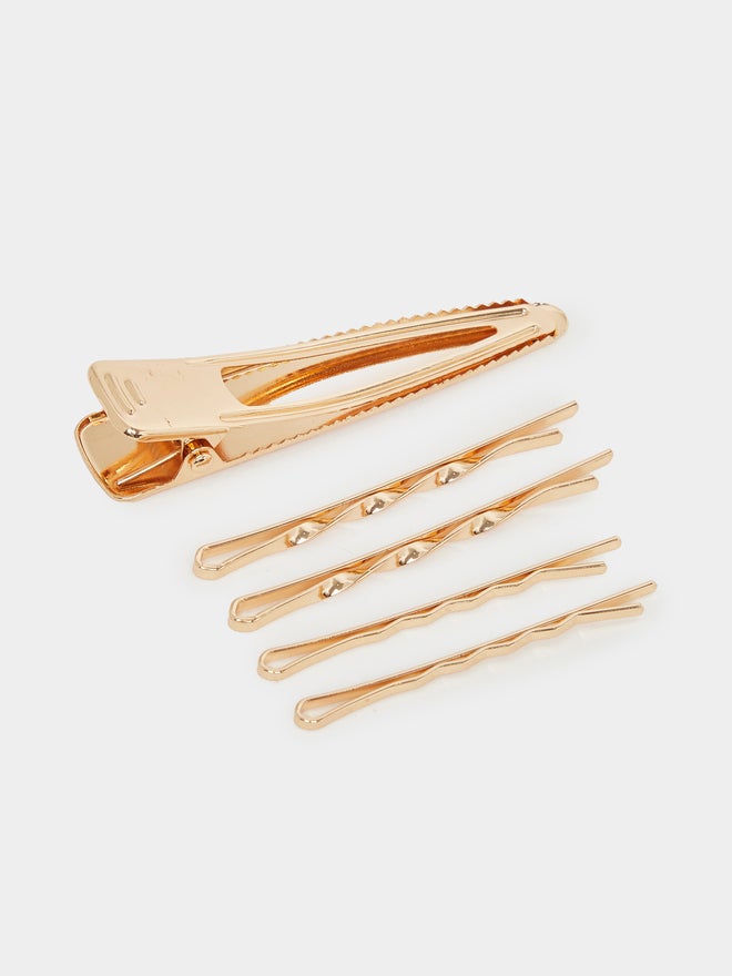 buy-styli-styli-set-of-5-plain-metal-hair-clip_hjb