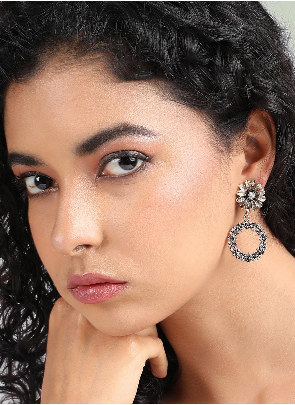 buy-sohi-circular-intricate-daisy-drop-earrings_2y6
