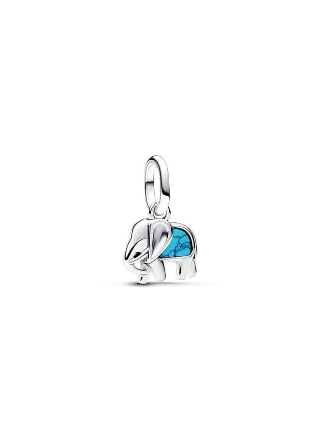 buy-pandora-turquoise-coloured-elephant-mini-dangle-charm_23g