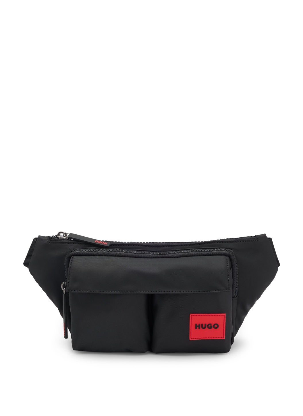 buy-hugo-matte-twill-belt-bag-with-double-flap-pockets_q6r