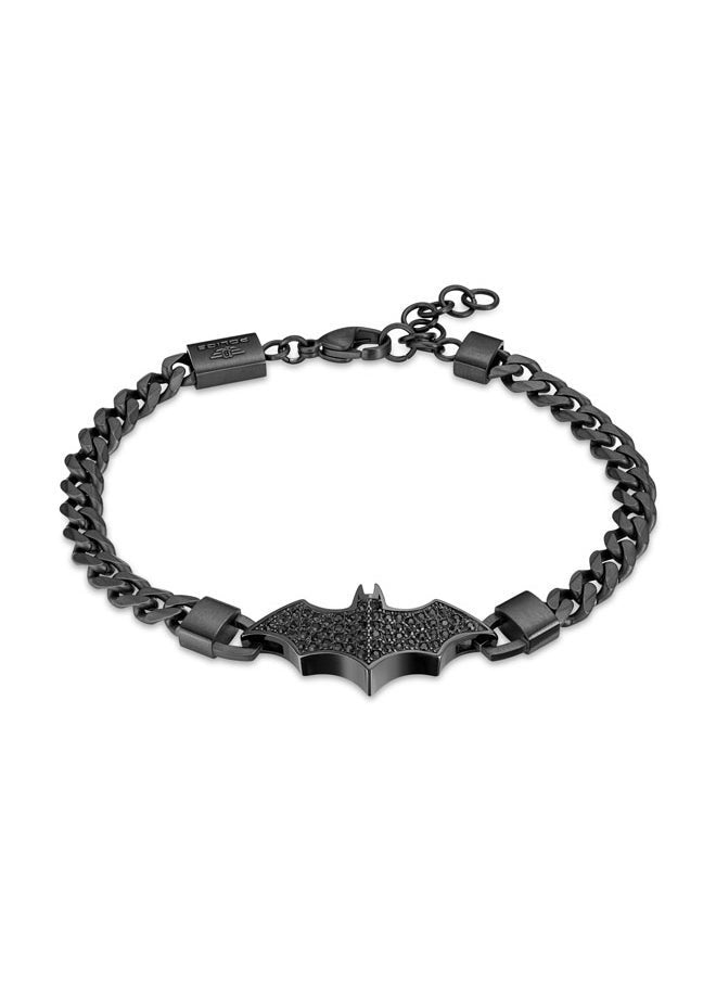 buy-police-batarang-braceletlimited-edition-black-linked-chain-with-embedded-black-crystalsmen-s-iconic-statement-style_dan