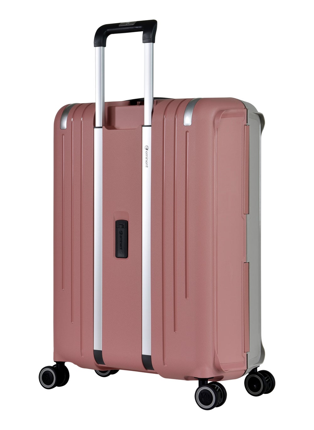 buy-eminent-vertica-hard-case-luggage-trolley-polypropylene-lightweight-4-quiet-double-spinner-wheels-with-tsa-lock-b0006m-grey-pink_vki