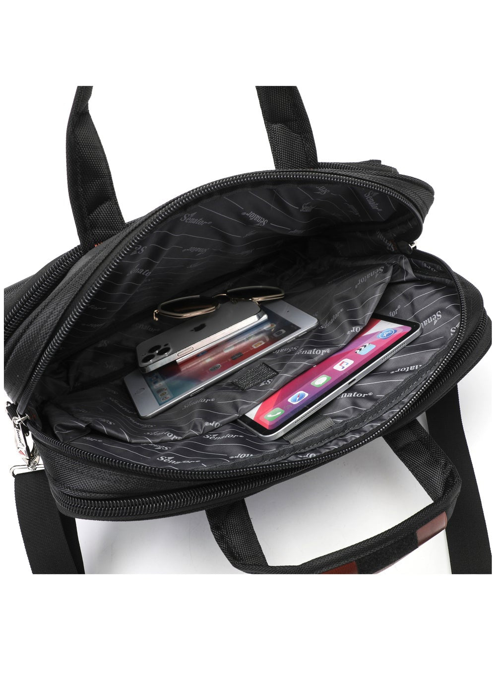buy-senator-laptop-carry-bag-16-inch-nylon-lightweight-expandable-and-adjustable-shoulder-straps-business-professional-travel-computer-case-for-college-school-students-kh8071-black_c2t