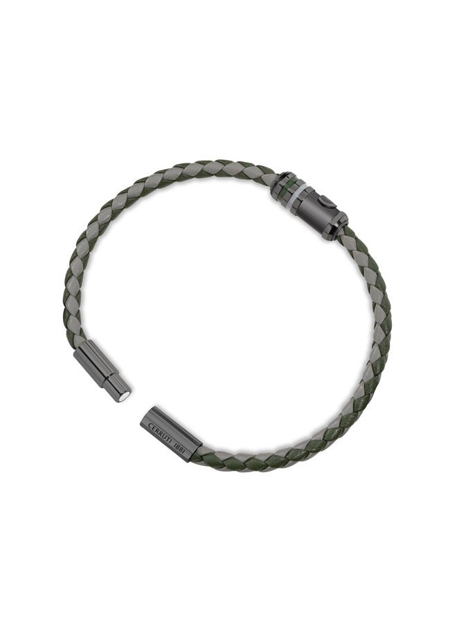 buy-cerruti-1881-venezio-braceletdual-leather-tone-with-enamel-detailingolive-and-grey-for-modern-urban-gentleman_jfa