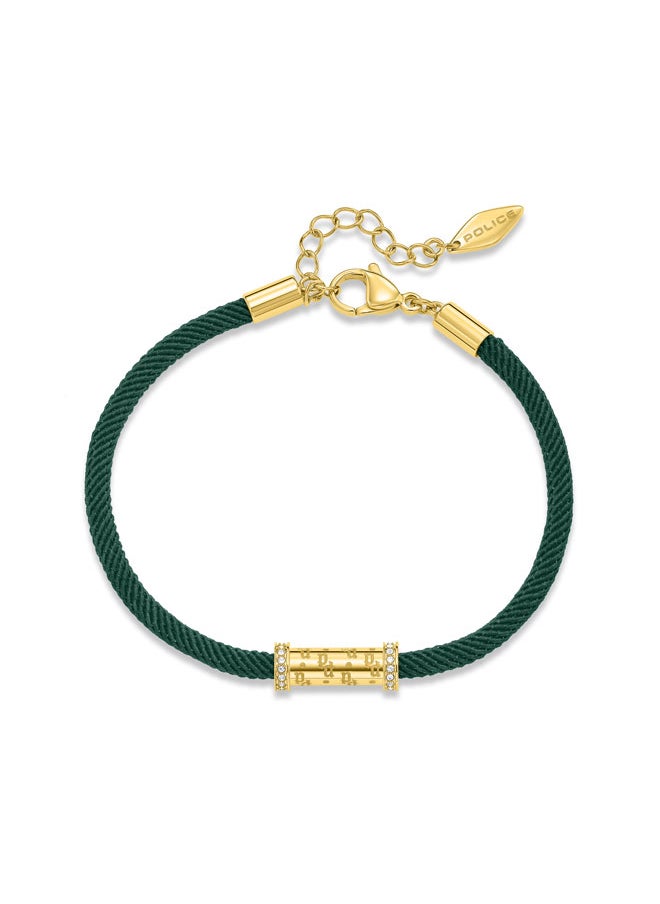 buy-police-gold-plated-monogram-cylindrical-charm-with-crystals-and-vibrant-green-cord-bracelet-for-women_42g