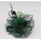 Ddaniela Monalisa Green & Black Tea Party Fascinator