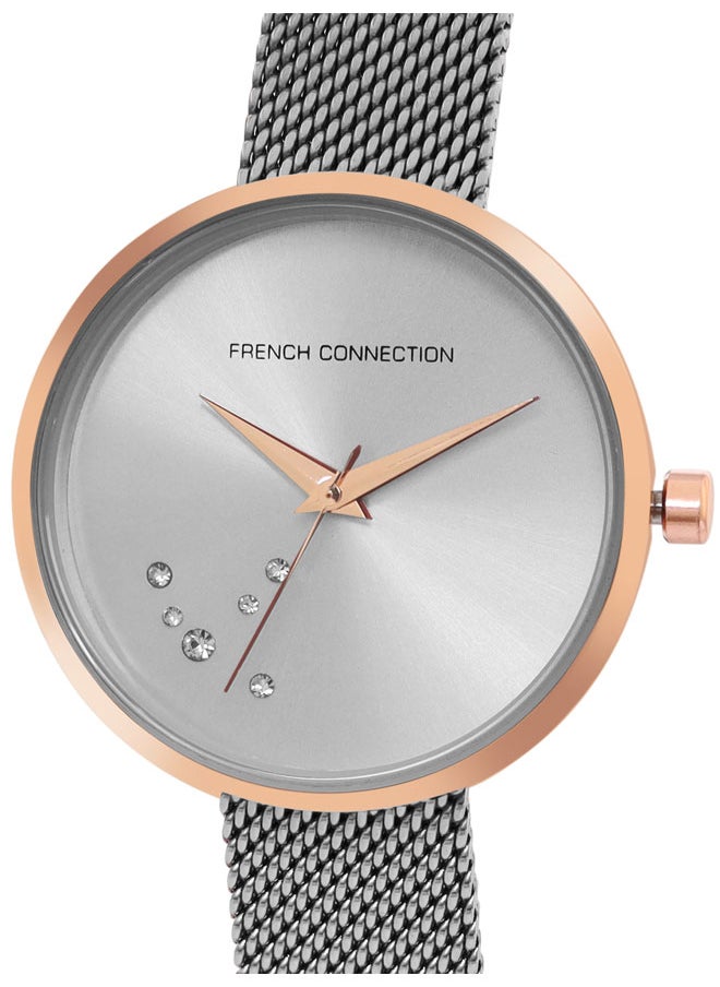buy-french-connection-women-s-33mm-analog-watch-with-stainless-steel-mesh-bracelet_drx