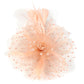 Ddaniela Monalisa Peach Fascinator - Elegant Tea Party Headwear