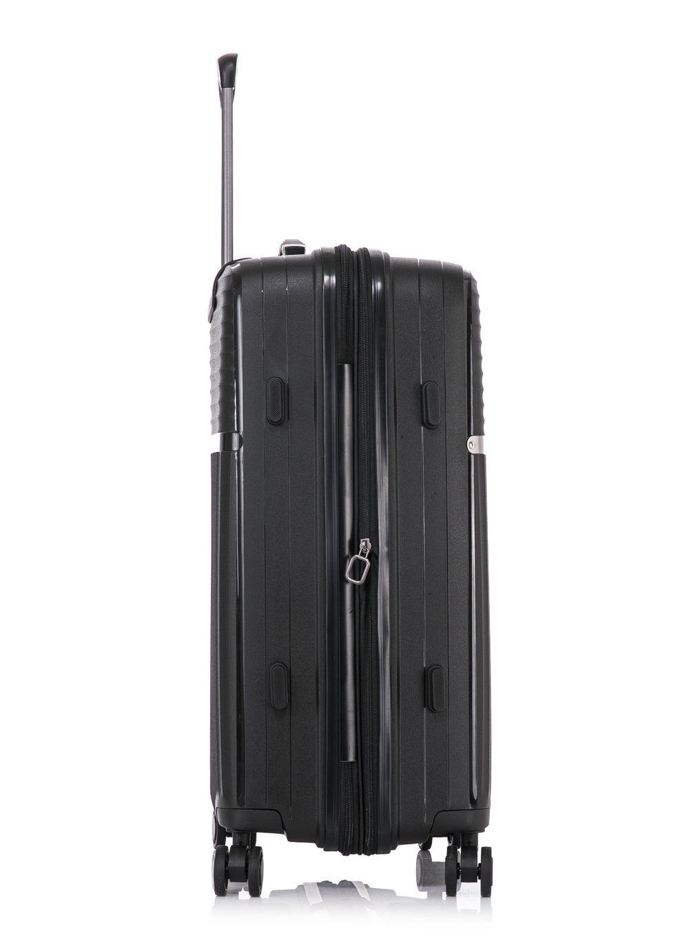 buy-cabinpro-light-weight-pp-fashion-trolley-luggage-expandable-hard-case-medium-checked-suitcase-with-safe-zipper-and-4-quite-360deg-double-spinner-wheels-cp002-black_ssi