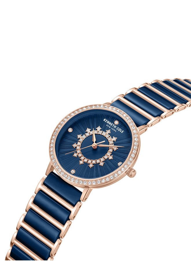 buy-kenneth-cole-new-york-kenneth-cole-new-york-36mm-analog-women-s-watch-with-blue-dial-blue-rose-gold-ceramic-stainless-steel-bracelet_529