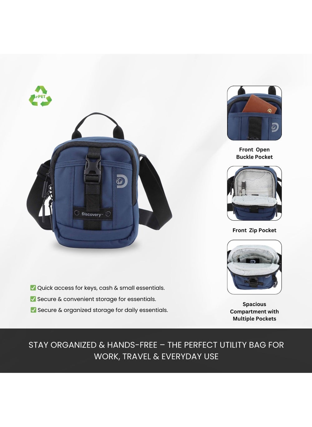 buy-discovery-discovery-shield-rpet-polyester-tablet-utility-bag-blue-compact-travel-bag-for-men-and-women-shoulder-bag-portable-organizer-sustainable-material-and-eco-friendly_xvo