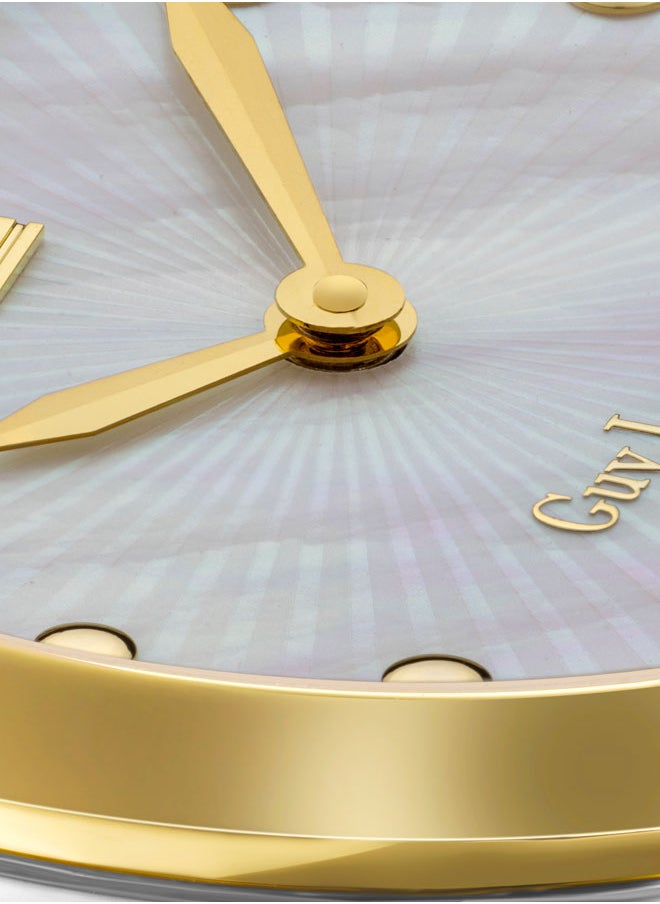 buy-guy-laroche-maxime-40mm-ladies-swiss-quartz-watch-with-white-mother-of-pearl-fan-dial-gold-silver-plated-steel-bracelet-sapphire-glass_k05