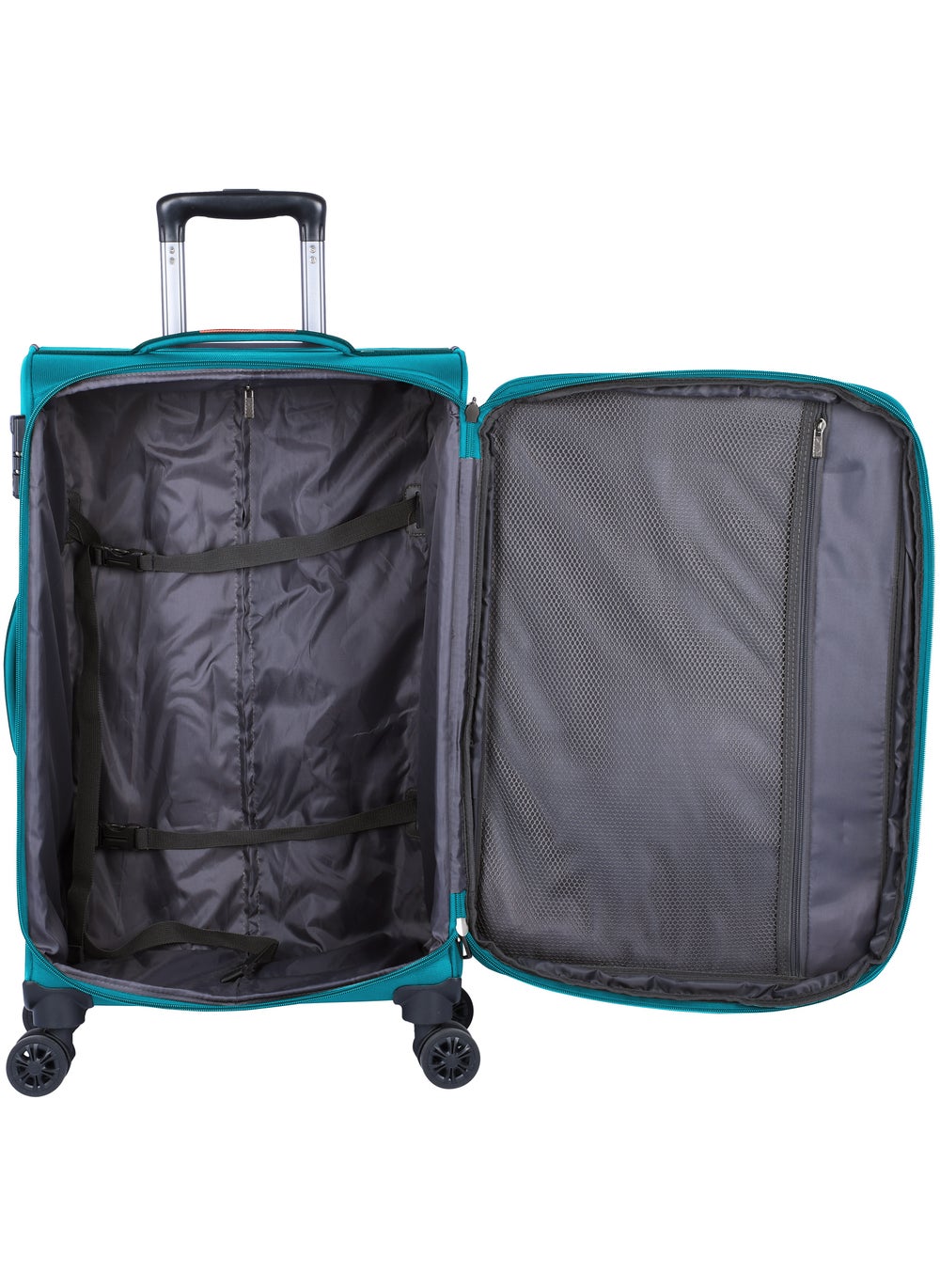 buy-eminent-unisex-soft-travel-bag-large-luggage-trolley-polyester-lightweight-expandable-4-double-spinner-wheeled-suitcase-with-3-digit-tsa-lock-e751-green_87m