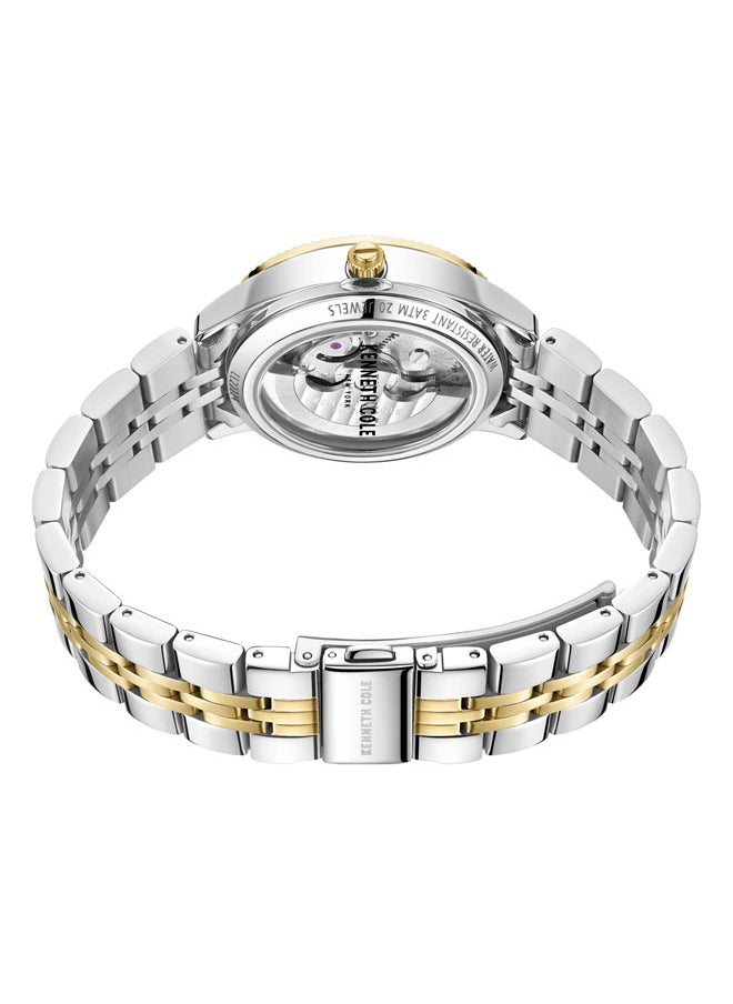 buy-kenneth-cole-new-york-34-5mm-automatic-women-s-watch-with-silver-dial-two-tone-stainless-steel-bracelet_d1n