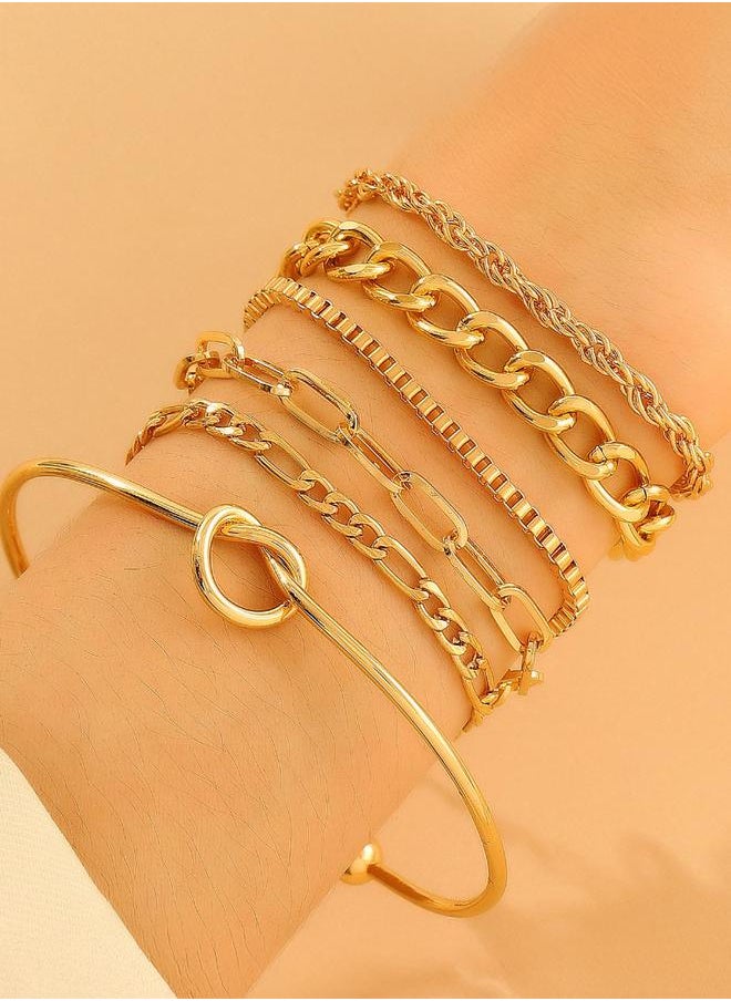 buy-styli-set-of-6-chain-bracelet-with-lobster-clasp-closure_s2o