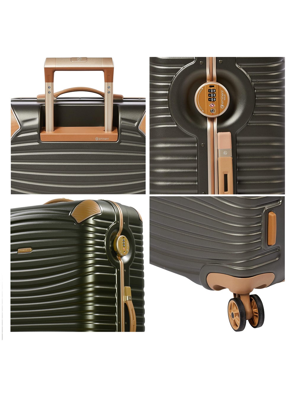 buy-eminent-hard-case-travel-bags-makrolon-polycarbonate-gold-jetstream-aluminum-frame-luggage-zipper-less-suitcase-extra-corner-protection-double-tsa-lock-e9r1-checked-luggage-28-inch-dark-olive_5nk