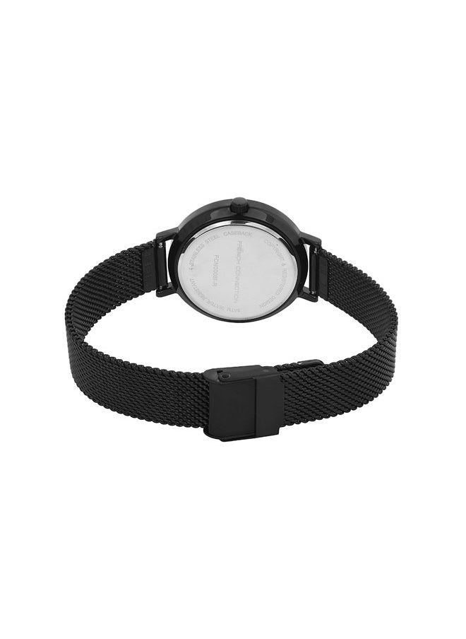buy-french-connection-women-s-analog-watch-with-black-stainless-steel-mesh-bracelet-black-dial_s48