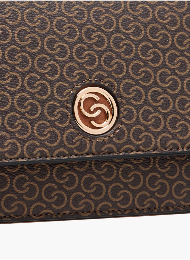 buy-celeste-women-s-monogram-print-crossbody-bag-with-chain-strap-and-flap-closure_uxd