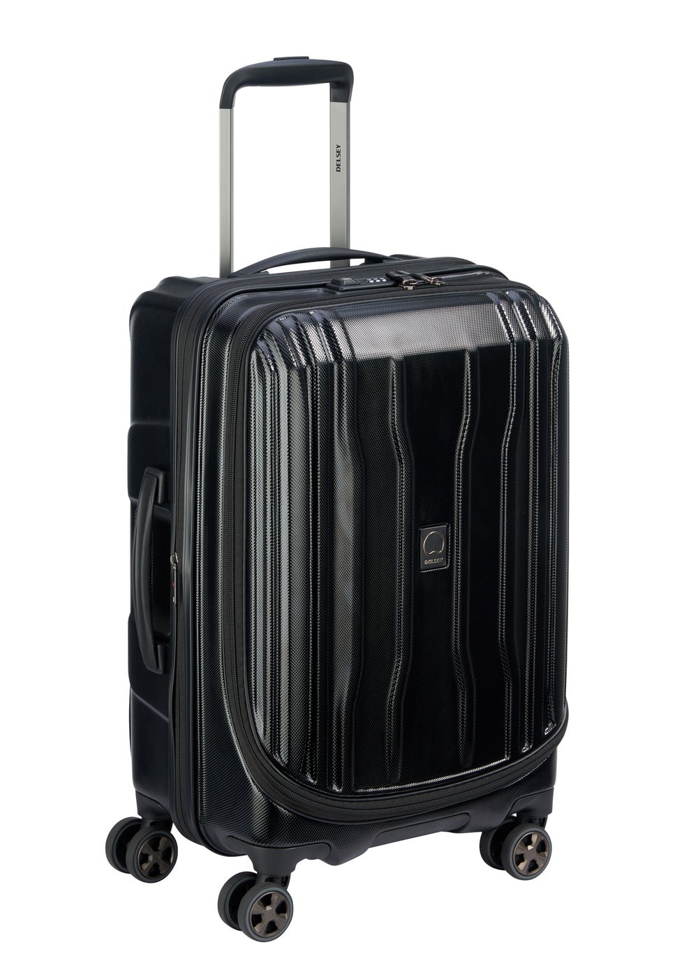 buy-delsey-paris-cruise-58cm-hardcase-4-double-wheel-cabin-luggage-trolley-black_0q6