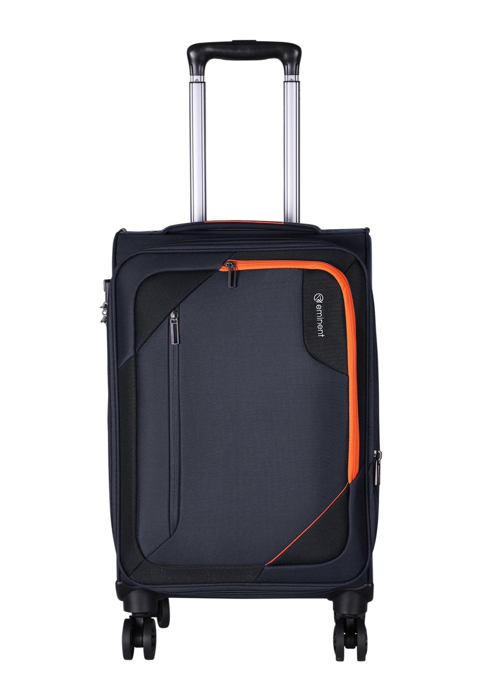 buy-eminent-expandable-luggage-trolley-bag-soft-suitcase-for-unisex-travel-polyester-shell-lightweight-with-tsa-lock-double-spinner-wheels-e765sz-carry-on-20-inch-black_r91