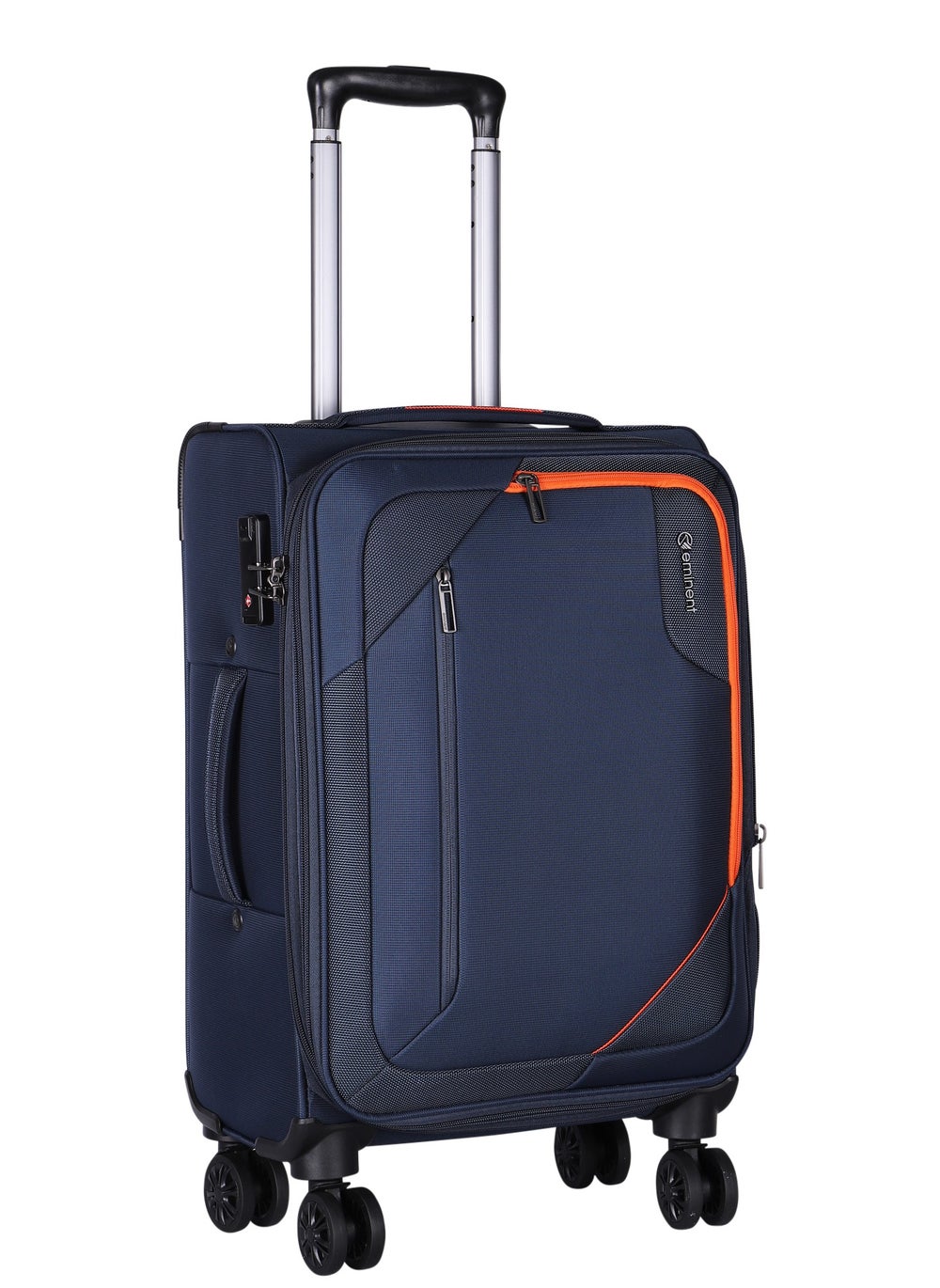 buy-eminent-expandable-luggage-trolley-bag-soft-suitcase-for-unisex-travel-polyester-shell-lightweight-with-tsa-lock-double-spinner-wheels-e765sz-carry-on-20-inch-navy-blue_7n4